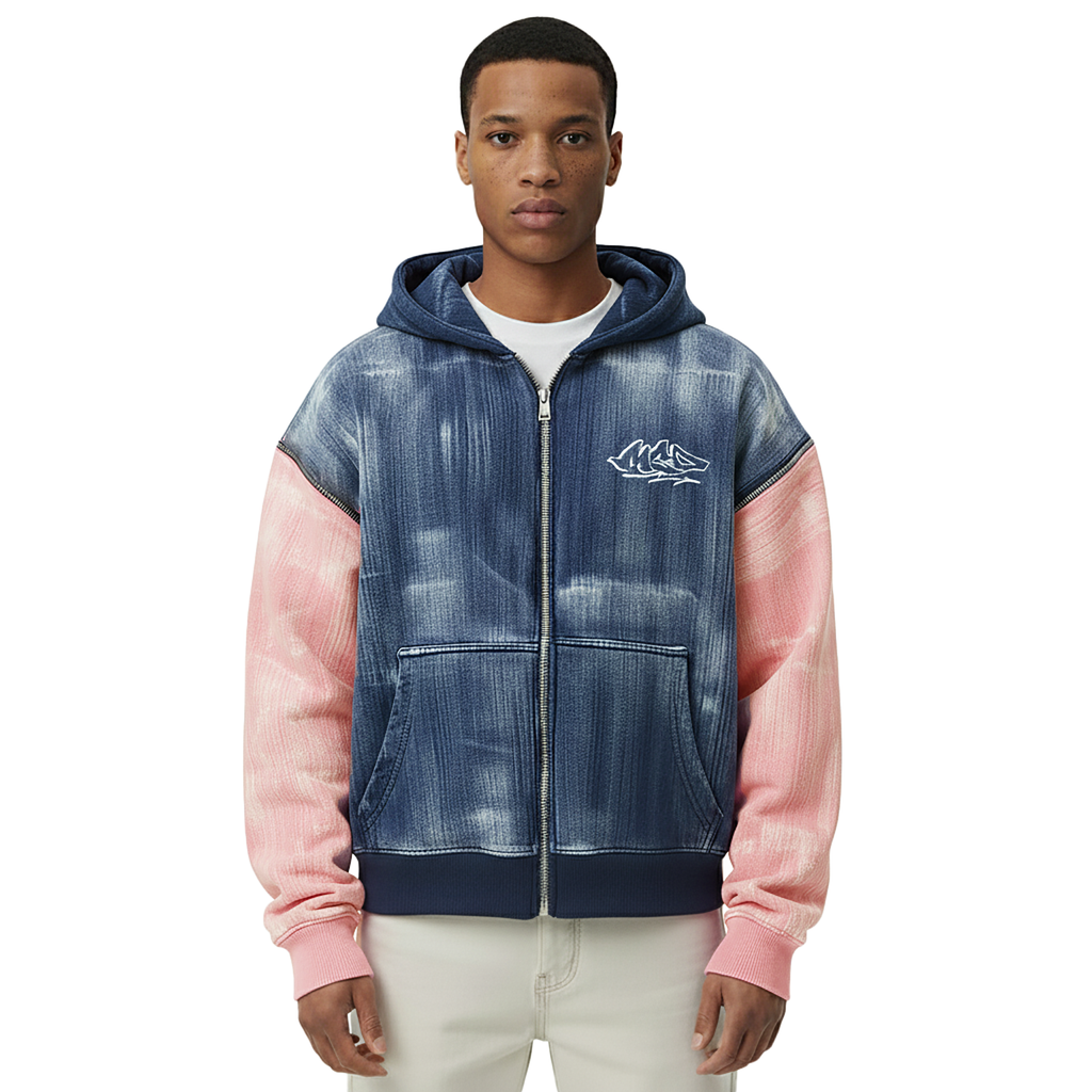 Mcd Zipper Midnight Blue Washed